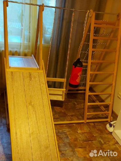 Детский спортивный комплекс деревянный