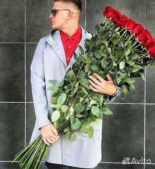 Высокие розы Доставка цветов