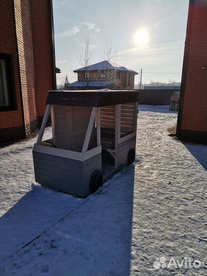 Уличный Детский деревянный автобус