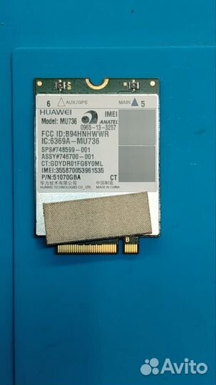 Модем для ноутбука HP LTE 3G Huawei MU736