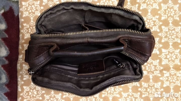 Барсетка кожаная мужская