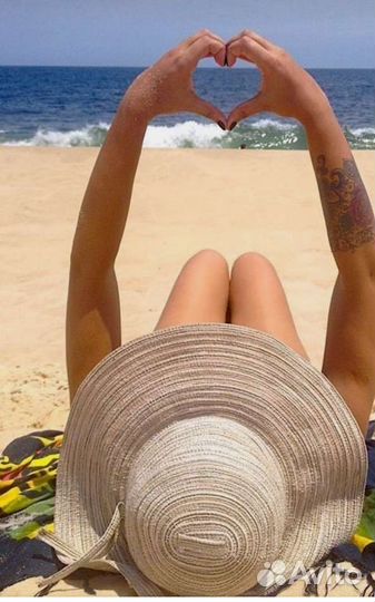 Шляпа женская с широкими полями