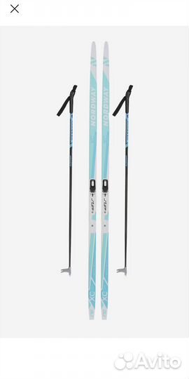 Лыжи детские, для школы, беговые полный комплект