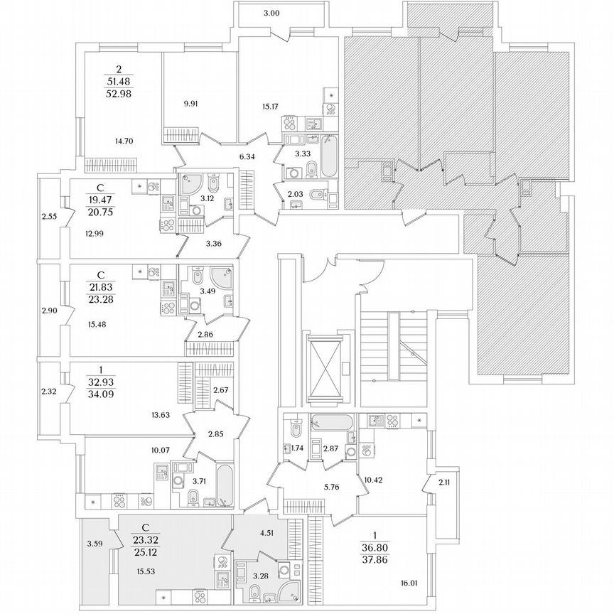 Квартира-студия, 25,1 м², 6/9 эт.