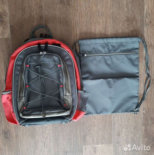 Школьный рюкзак ecco(+новый мешок для обуви)