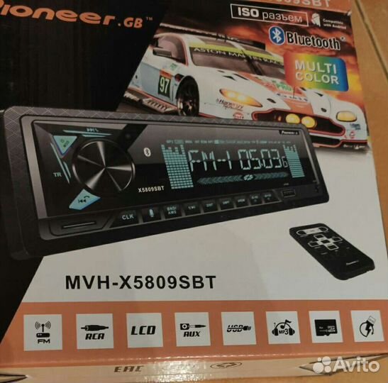 Автомагнитола pioneer 1 din новая