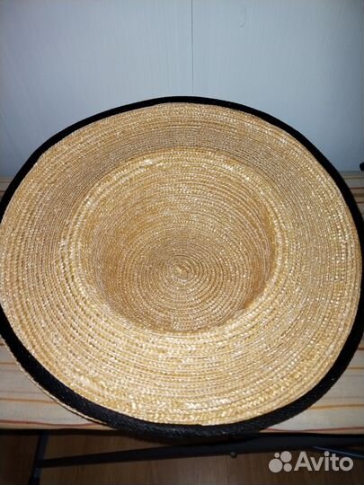 Шляпа женская соломенная натуральная