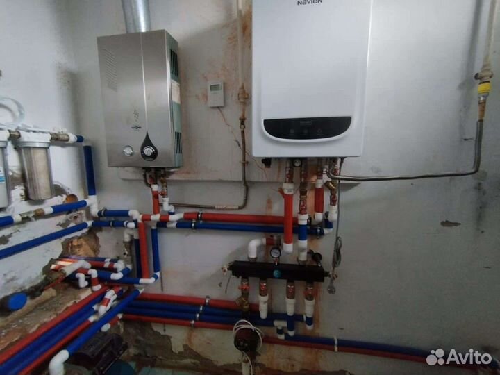 Установка монтаж системы отопления в коттеджах