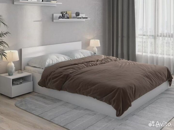 Кровать двуспальная с матрасом 160х200