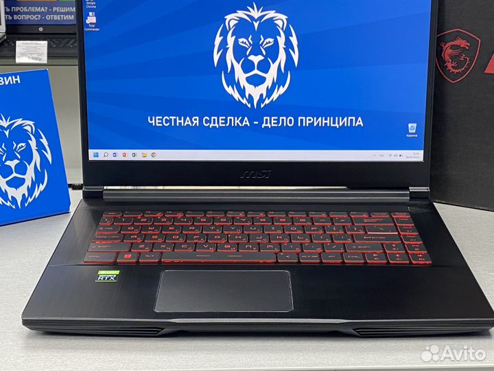 Игровой ноутбук MSI 15'' i5/16/512SSD/RTX 3050Ti