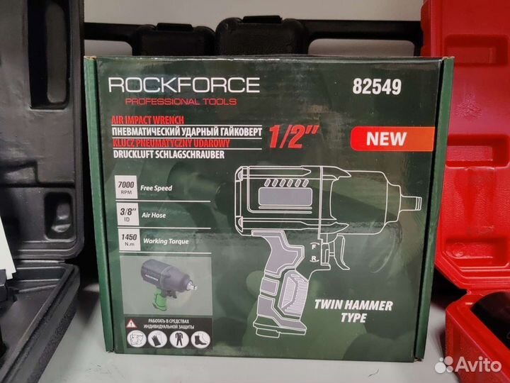 Пневматический ударный гайковерт Rockforce 1/2