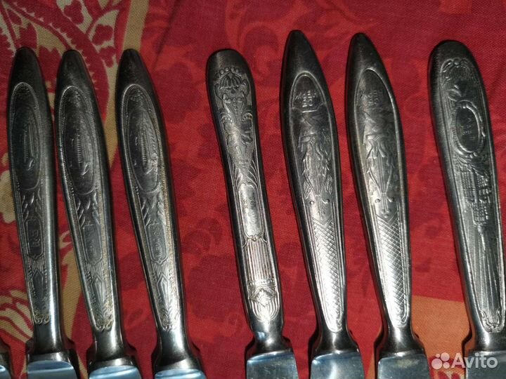 Нож вилка нерж сб Нержавейка СССР 23 см