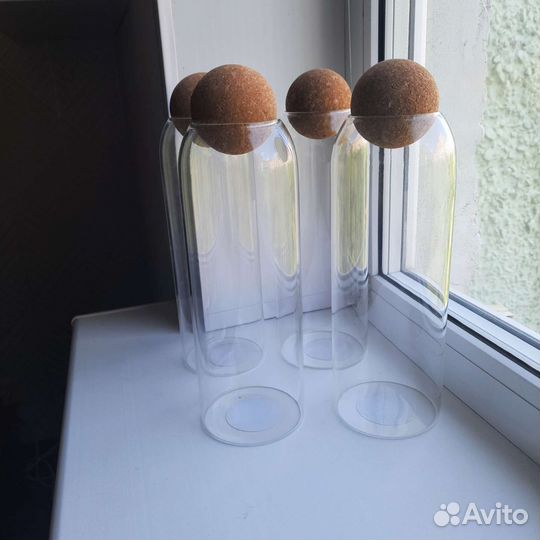 Банки бутылки с пробкой шариком