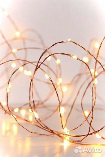 Гирлянда светодиодная новогодняя на батарейках