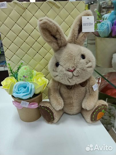 Мягкие игрушки заяц кролик новый