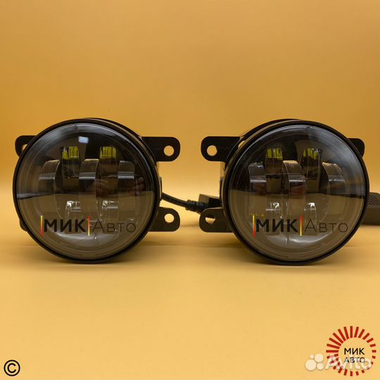 Штатные светодиодные птф фары Весту Логан Nissan