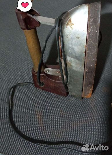 Утюг старинный чугунный СССР 50-е годы