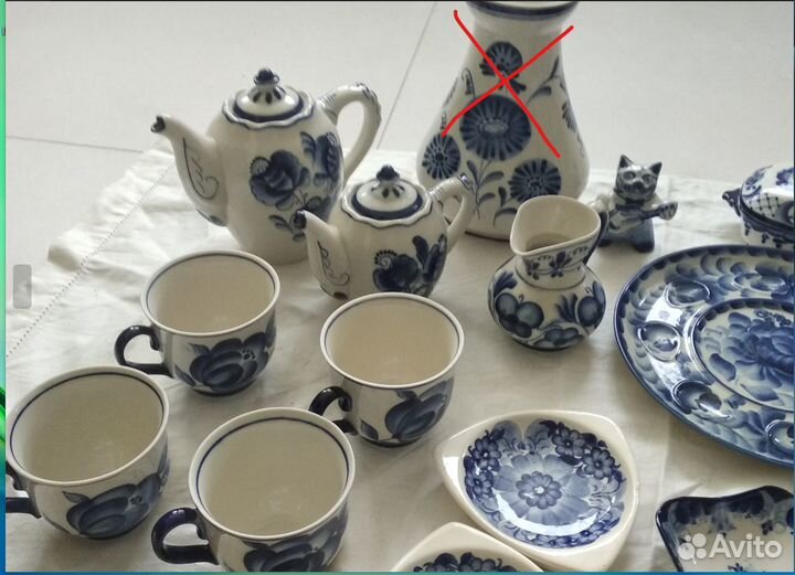 Гжель посуда