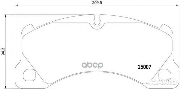 Колодки VW touareg (7P5) 01 P65021 Brembo
