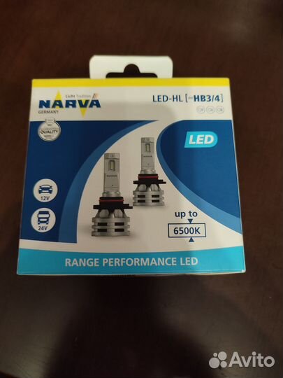 Светодиодные лампы hb3/Hb4 Narva