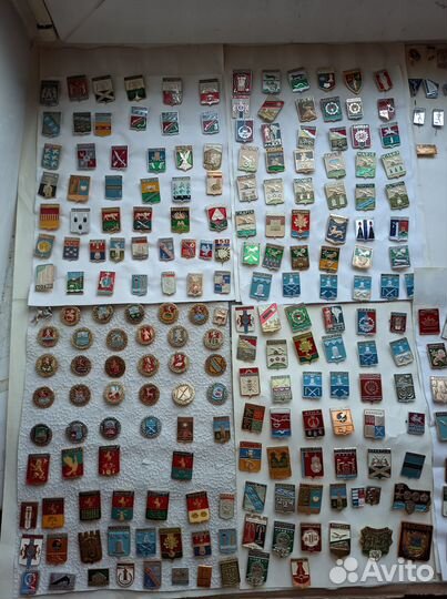 Значки гербы городов 10 листов (за всё)