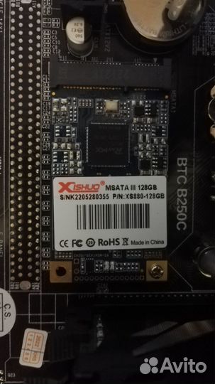 Материнская плата btc b250c комплект