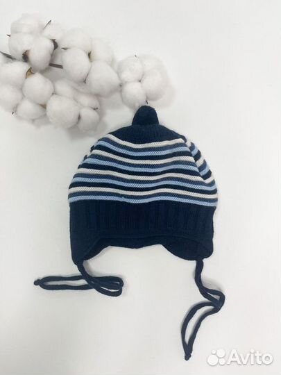 Новая шапка демисезонная для мальчика 3-6 мес