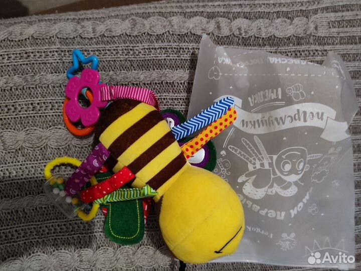 Погремушка подвесная грызунки на коляску кресло