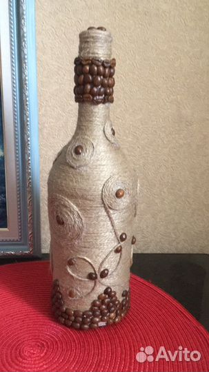 Бутылка с декором