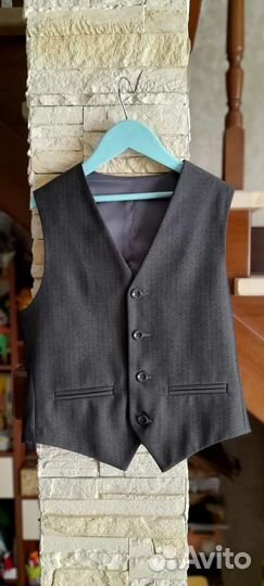 Школьная форма серая Жилет серый Брюки серые