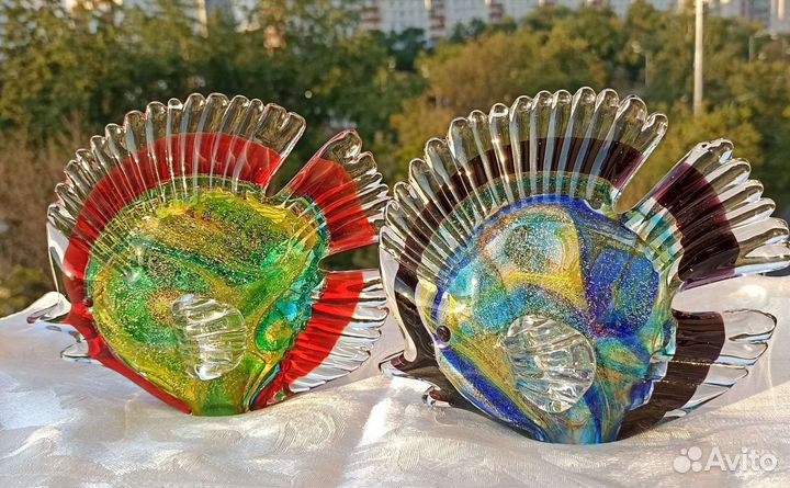 Рыбки Муранское стекло