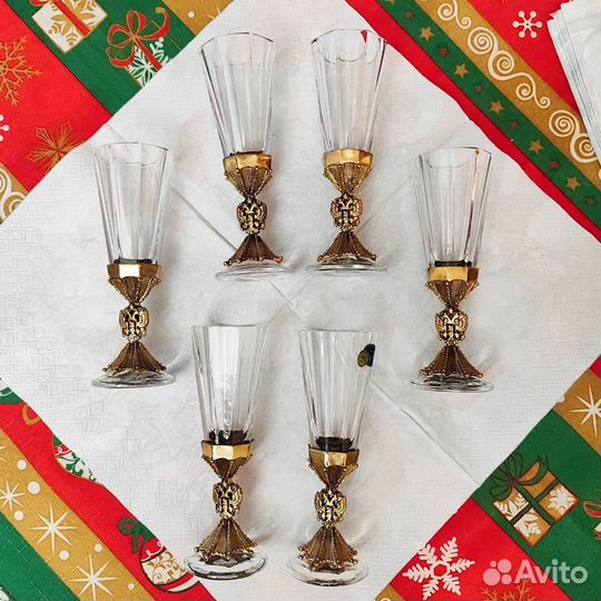 Набор рюмок (лафитники) с гербом России