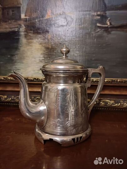 Заварочный чайник серебро 84