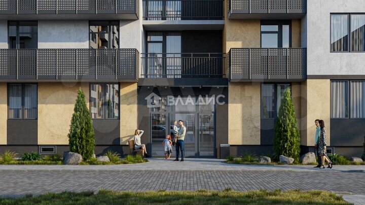 2-к. квартира, 57,6 м², 4/9 эт.
