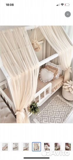 Покрывало с рюшами детское