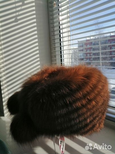 Шапка женская из песца