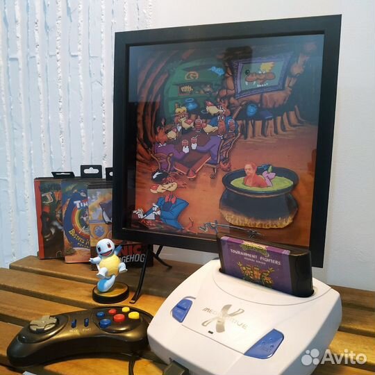 Картина диорама ретро игры Toonstusk 90х