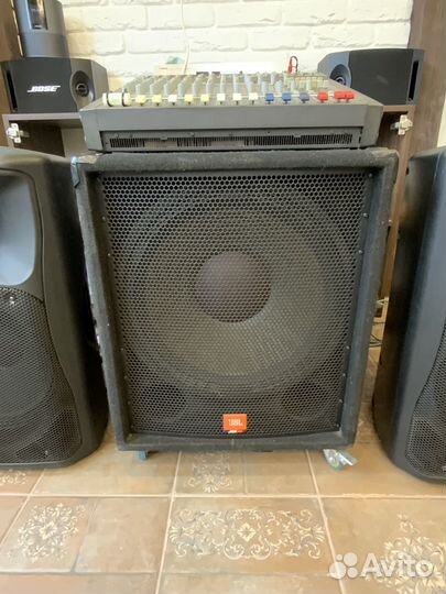 Комплект аккустики EV + саб JBL + пульт Dynacord