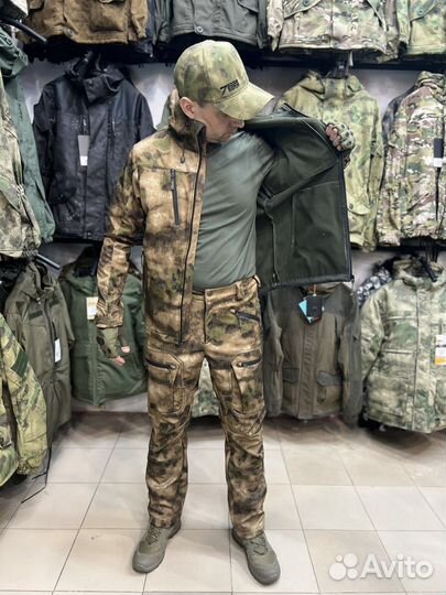 Мужской костюм Softshell мох от Snow Bars