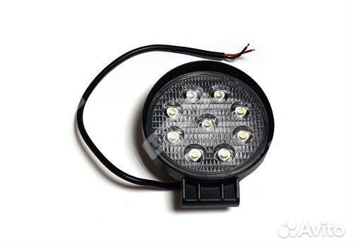 Фара cветодиодная WL-827F (ближний свет,мет.корп.9