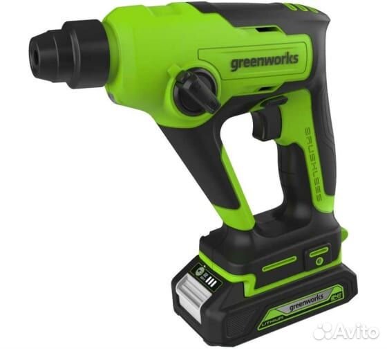 Перфоратор greenworks GD24SDS1K2