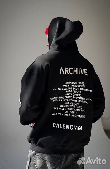 Зип худи balenciaga archive (новая коллекция)