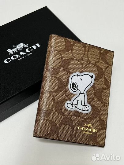 Обложка на паспорт coach на подарок люкс