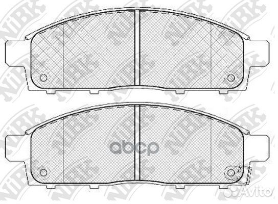 Колодки тормозные дисковые перед PN3809 NiBK