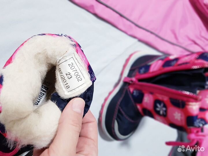 Комбинезон,шапка 50см,сапожки зима 23 для девочки