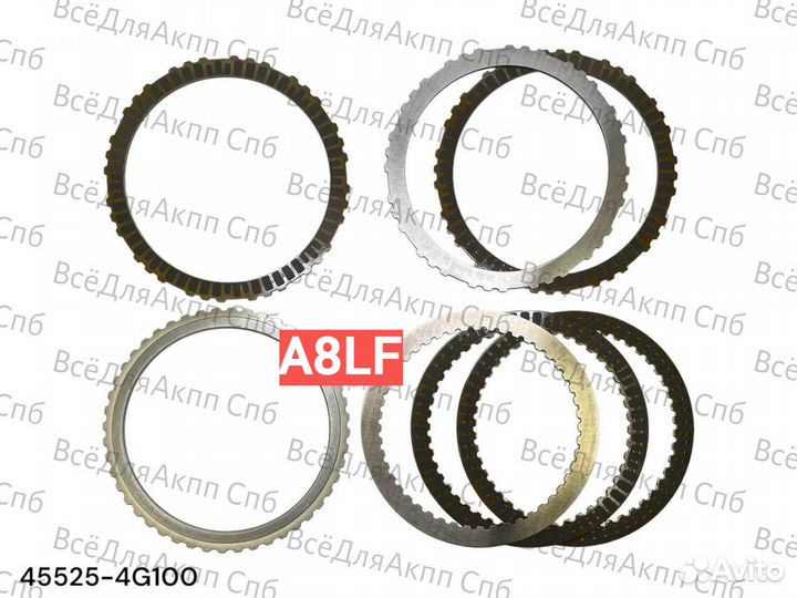 Фрикционные диски к-т A8LF1 3/7 Reverse 455254G100