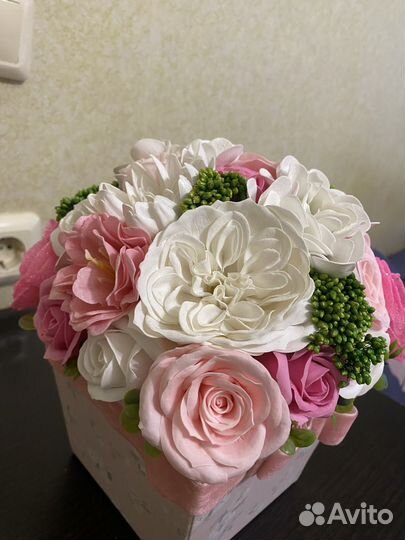 Букет из мыльных цветов