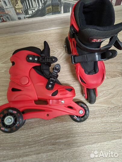 Роликовые коньки детские раздвижные