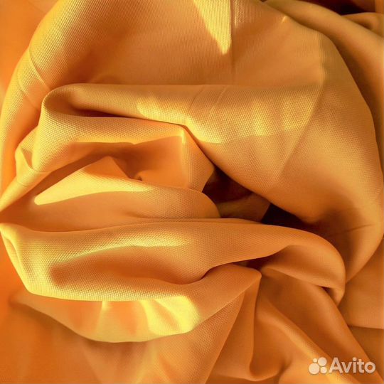 Штора готовая Канвас желтая 150х250см новая