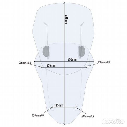 AF1144 – ветровое стекло airflow